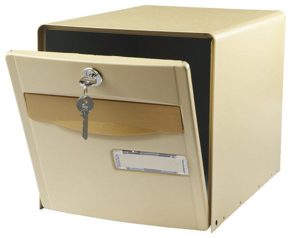 Boîte aux lettres simple face abattante beige - Decayeux - Brico Dépôt