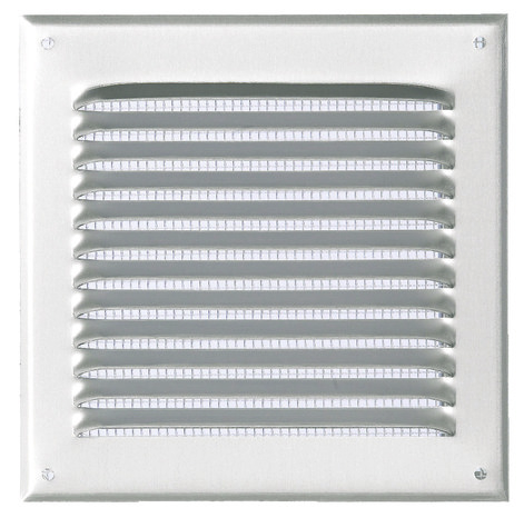 Grille à persiennes en alu anodisé à visser - 165 x 165 mm - Brico Dépôt
