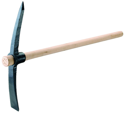 Pioche terrassier 2 kg avec manche en bois - Brico Dépôt