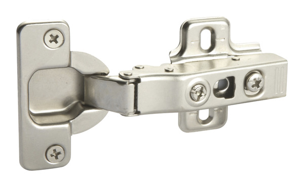 2 charnières invisibles clipsables acier nickelé pour meubles et caissons - Handix - Brico Dépôt