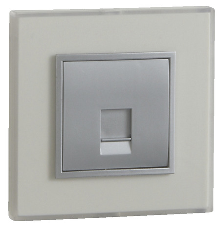 Prise Ethernet RJ45 "Kobé" - Silver - Brico Dépôt