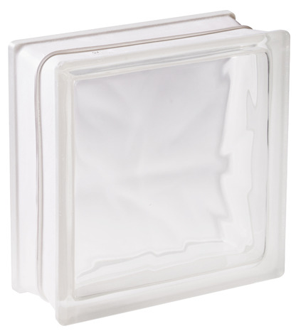 Brique de verre nuage blanc - L. 19 x l. 19 x Ép. 8 cm - 5 pièces - Brico Dépôt