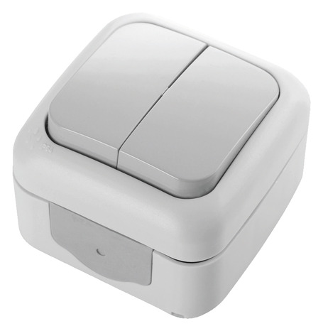 Double va-et-vient étanche à clipser IP54 - Siemens - Brico Dépôt