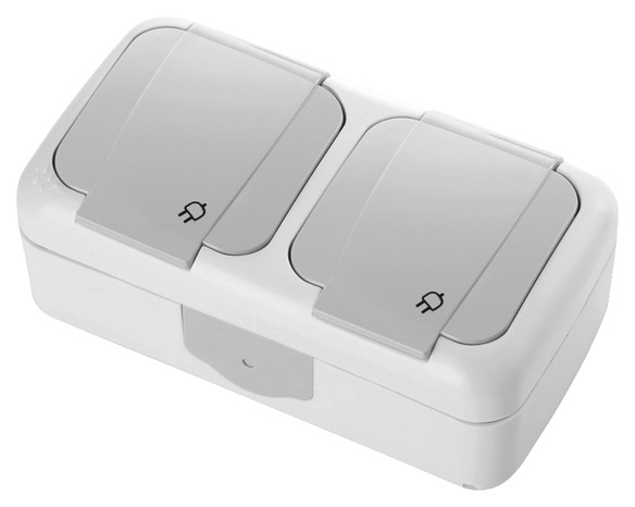 Double prise 2P+T étanche IP54 - Siemens - Brico Dépôt
