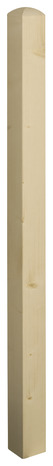 Poteau arrondi en bois d'épicéa séché 70x70 mm - Brico Dépôt