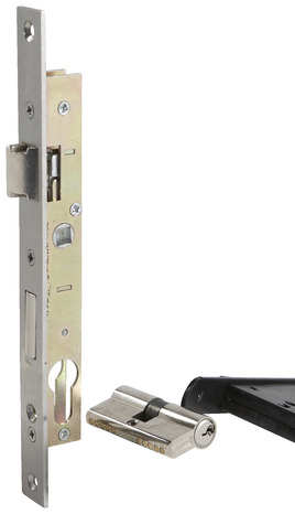 Serrure à encastrer axe 10,5 mm 2,1 x10,5 cm en acier, inox, alliage et laiton nickelé - Thirard - Brico Dépôt