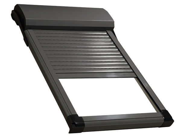 Ensemble fenêtre de toit H. 98 x l.78 cm bois pin + raccord + volet roulant motorisé alu - Brico Dépôt