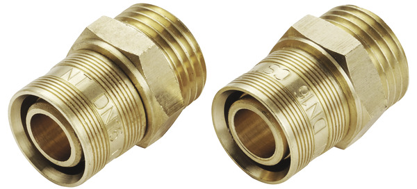 2 raccords avec bague à glissement pour tube PER - Ø 16 à visser M écrou mobile 15 x 21 mm - Noyon & Thiebault - Brico Dépôt