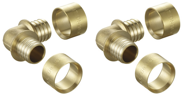 2 coudes à glissement en laiton pour tube PER - Ø 20 mm - Noyon & Thiebault - Brico Dépôt