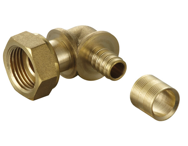 Coude à glissement pour tube PER - Ø 12 mm avec embout femelle 15 x 21 mm - Noyon & Thiebault - Brico Dépôt