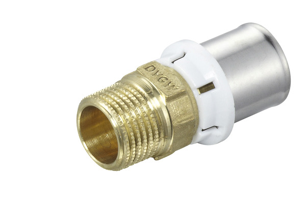 Raccord à sertir droit mâle Ø 20 mm 15x21 mm - Somatherm - Brico Dépôt