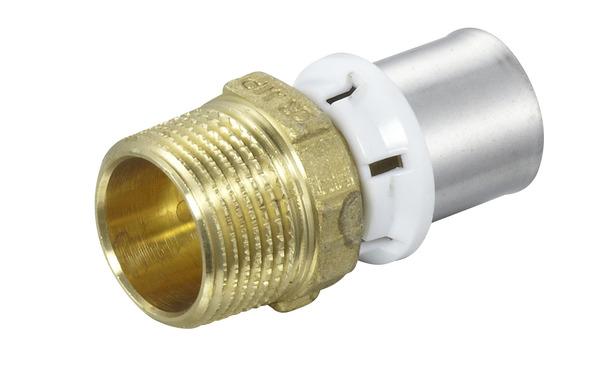 Raccord à sertir droit mâle Ø 20 mm 20x27 mm - Somatherm - Brico Dépôt