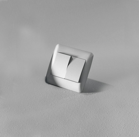 Interrupteur double va-et-vient "OME" silver - Brico Dépôt