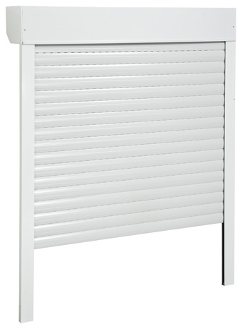 Volet roulant motorisé en aluminium 225 x 120 cm - Brico Dépôt