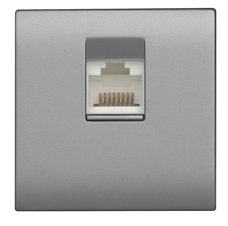 Prise Ethernet RJ45 "Kobé" - Silver - Brico Dépôt
