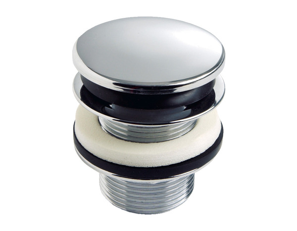 Bonde quick clac en laiton chromé et trop plein ø 75 mm - Wirquin - Brico Dépôt