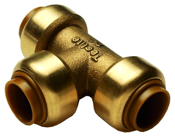 Té pour tube cuivre ou PER - Ø 16 mm avec sortie femelle 15x21 mm - Noyon & Thiebault - Brico Dépôt