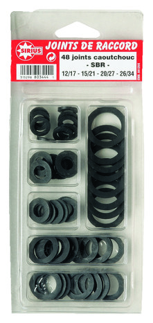 Coffret d'assortiment de 48 joints en caoutchouc EPDM. - Watts - Brico Dépôt