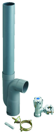 Kit machine à laver robinet autoperceur plus siphon avec fixation - Somatherm - Brico Dépôt