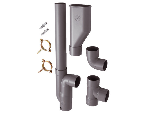 Kit d'évacuation double pour 2 machines à laver - Somatherm - Brico Dépôt