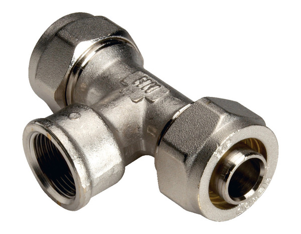 Té pour tube multicouche Ø16 mm – Femelle 15x21 / (1/2) - Somatherm - Brico Dépôt