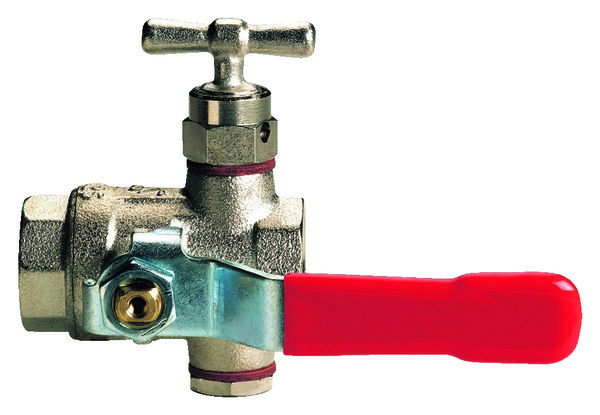 Vanne à boisseau sphérique à purge F/F - 15/21 - Somatherm - Brico Dépôt