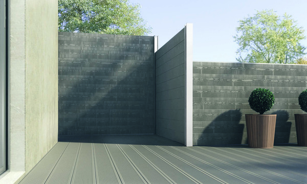 Lot de 6 lames de clôture composite - L. 1,79 m. H. 15 cm. Ép. 21 mm. - Marque BLOOMA - Brico Dépôt