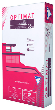 Ciment tous travaux de maçonnerie CEM II CPJ 32,5 (sac de 35 kg) - Vicat - Brico Dépôt