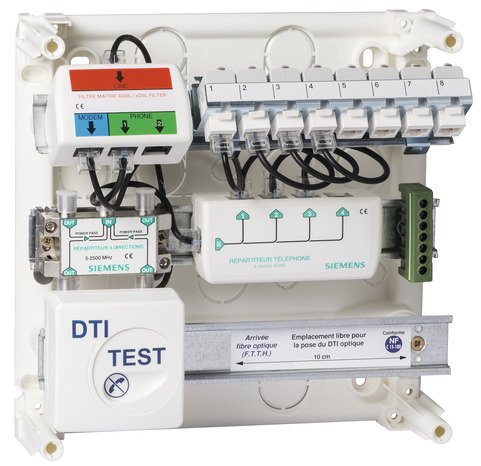 Coffret de communication 8RJ45 - Siemens - Brico Dépôt
