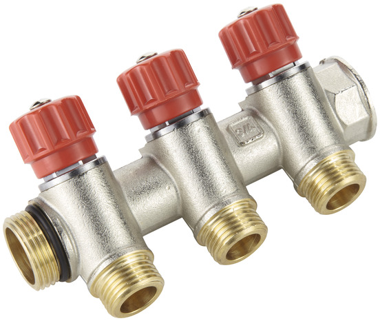 Nourrice "Easylock" indexable et auto-étanche avec mini-vannes, 3 sorties, M/F 20/27 - Somatherm - Brico Dépôt