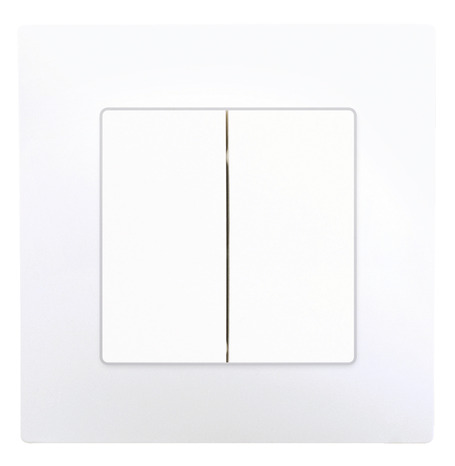 Interrupteur double va-et-vient à clipser "Delta Viva" blanc - Siemens - Brico Dépôt