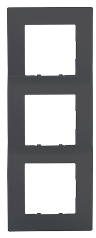 Plaque triple verticale "Delta Viva" anthracite - Siemens - Brico Dépôt
