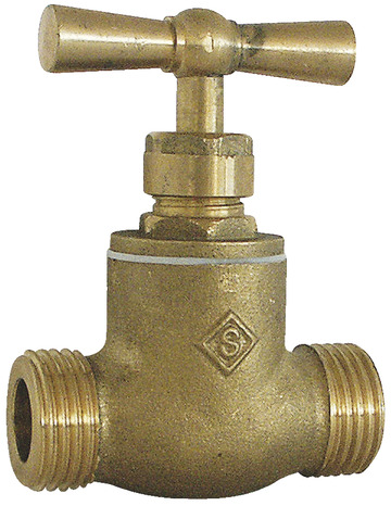 Robinet d'arrêt à potence sans purge, mâle/mâle, filetage 12x17 mm - Somatherm - Brico Dépôt