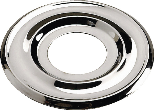 2 rosaces plates laiton chromé pour moulures Ø 27 x 15 x 21 mm - Somatherm - Brico Dépôt