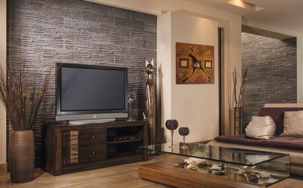 Plaquette de parement en béton "Palermo" grise L. 55 x l. 14,2 cm x Ép. 10 à 26 mm - Brico Dépôt