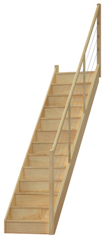 Rampe câbles pour volée hêtre 1/4 tournant droit - Brico Dépôt
