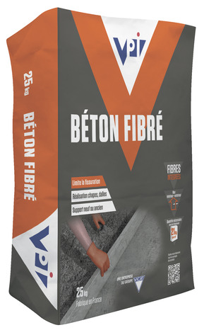 Béton fibré pour chapes et dalles 25 kg - Brico Dépôt