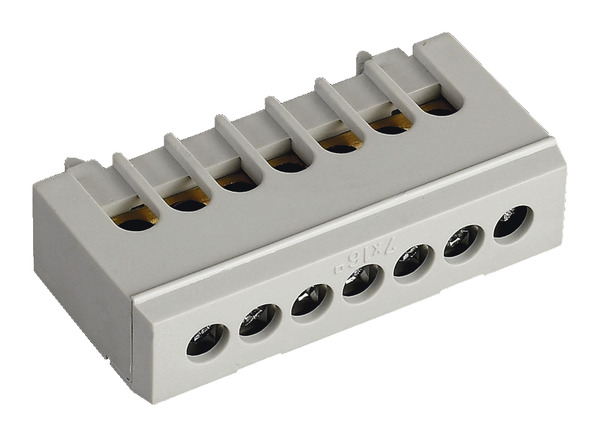 Bornier phase 7 bornes gris - Siemens - Brico Dépôt