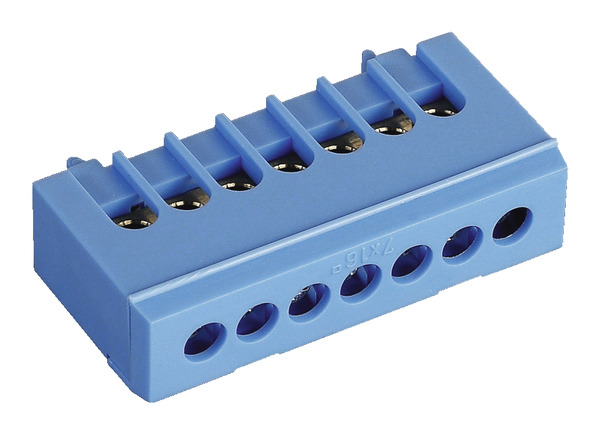 Bornier neutre 7 bornes bleu - Siemens - Brico Dépôt