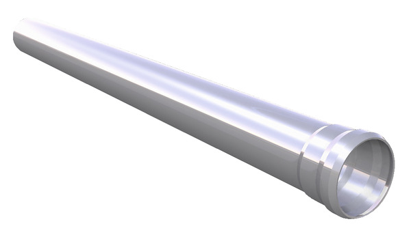 Descente de gouttière en acier galvanisé à chaud Ep. 2 mm - Brico Dépôt