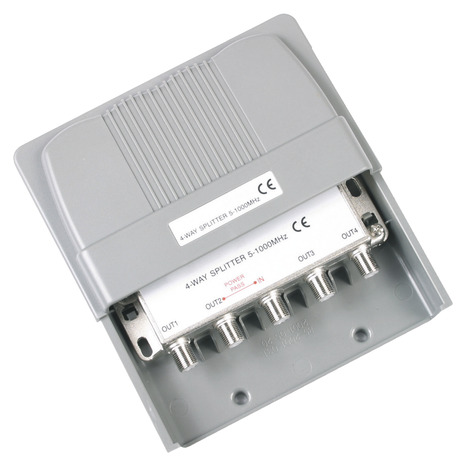 Répartiteur du signal antenne en 4 sorties - Brico Dépôt