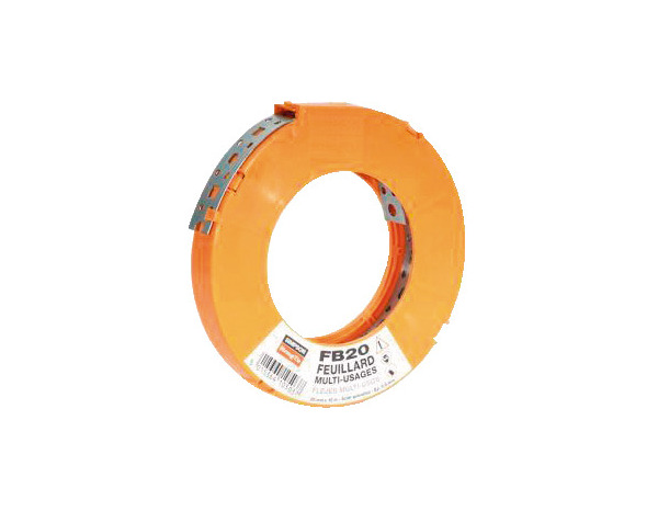 Feuillard L. 10 m l. 20 mm Ep. 0,9 mm - Simpson - Brico Dépôt