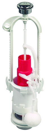 Mécanisme WC économiseur d'eau 3/6 L à double bouton poussoir et robinet flotteur à levier - Wirquin - Brico Dépôt