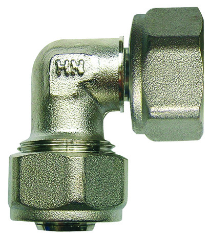 Coude avec écrou tournant femelle à compression - Ø 20 mm - Somatherm - Brico Dépôt