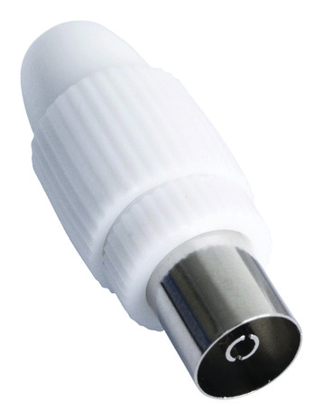 Fiche TV femelle à installer sur câble coaxial - Brico Dépôt