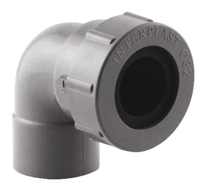 Coude à joint F/F en PVC - 87 ° Ø 32 mm - Fitt - Brico Dépôt