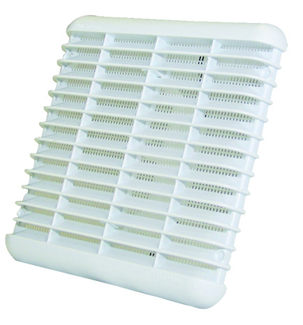 Grille antichoc en PVC blanche à clipser - 190 x 190 mm - Brico Dépôt