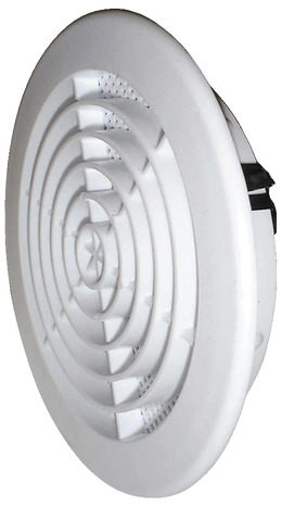 Grille fixe PVC ronde blanche Ø 125/140 mm - Brico Dépôt