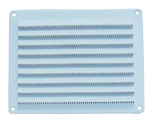 Grille d'aération blanche en PVC 150 x 200 - Brico Dépôt