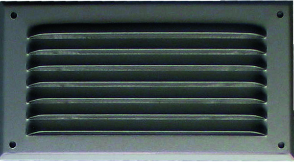 Grille à persiennes en alu anodisé  - 190 x 100 mm - Brico Dépôt